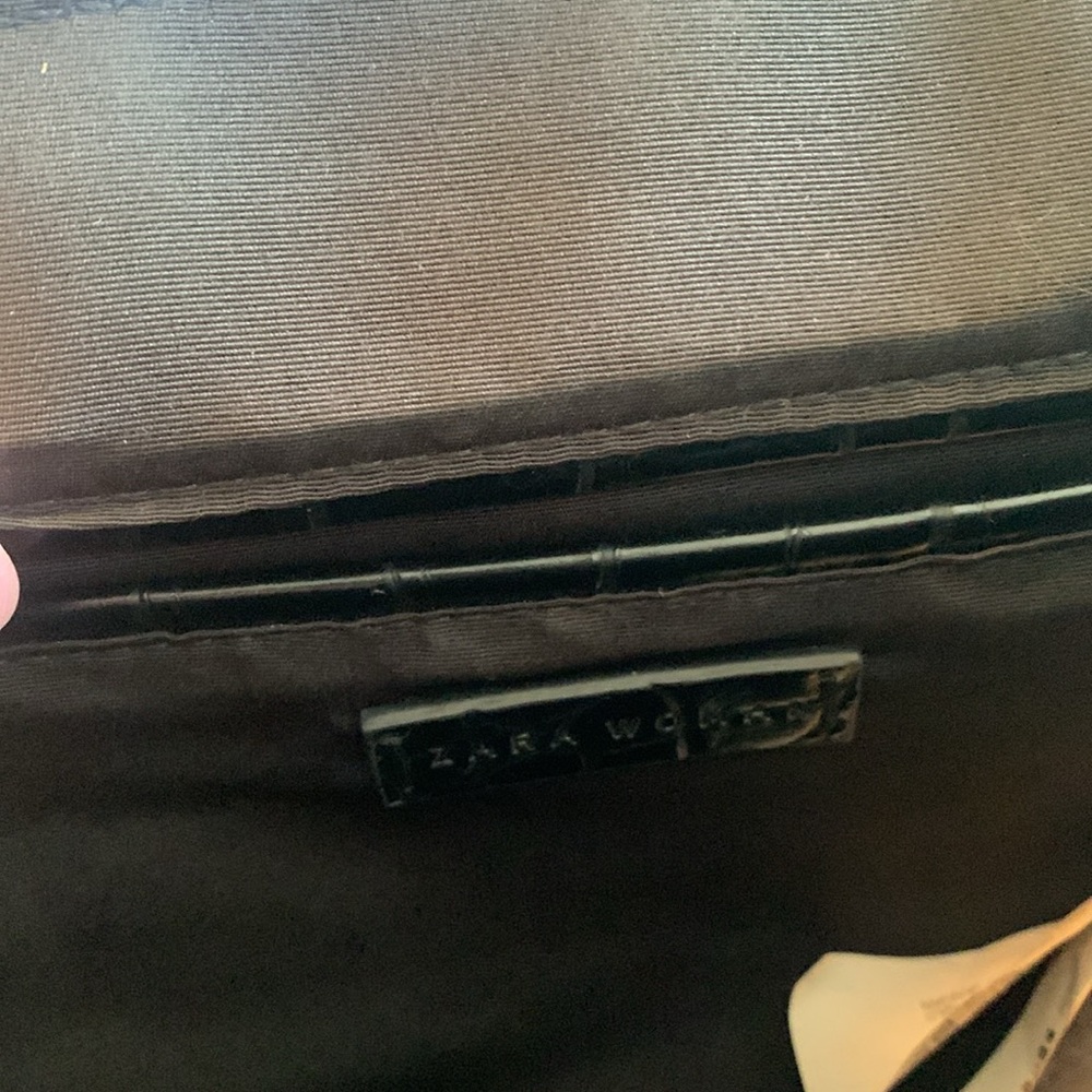 Zara Croc Embossed Shoulder Bag - Picture 7 of 14